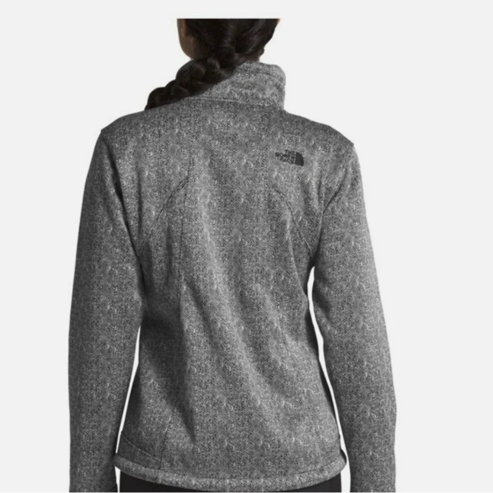 The North Face Women's Heather black & white tweed winter jacket - Picture 3 of 7